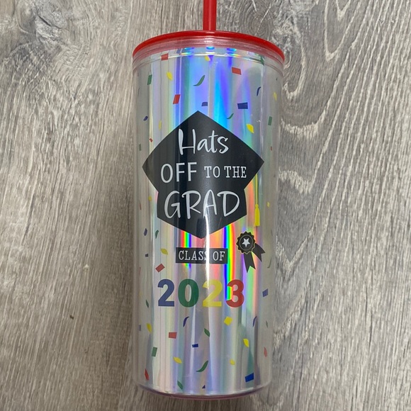 🆑 Graduate 2023 Tumbler with Straw NEW - Picture 4 of 4